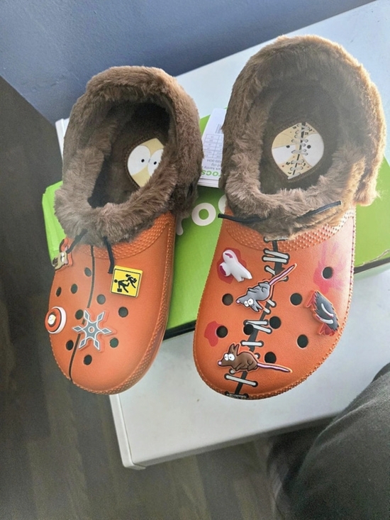 CROCS Shoes - Crocs South Park x Crocs Classic Lined Clog 'Kenny' Orange unisex size w10 m8